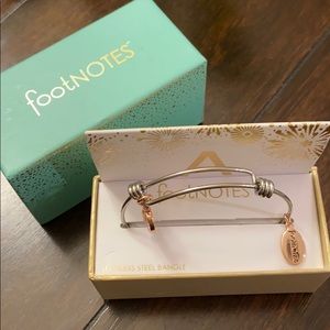 Bangle with letter “A” charm